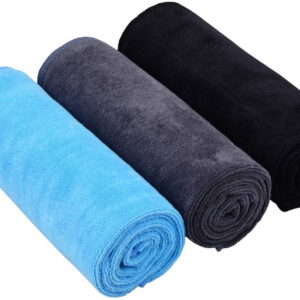 3-Pack Microfiber Yoga Towels for Fitness center – Absorbent and Fast-Drying Health Towels for Males and Ladies, 14×30 inches