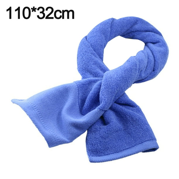 Eco-Pleasant 100% Cotton Exercise Towel - Extremely Delicate and Extremely Absorbent Sweat Towel for Yoga - 110x32cm