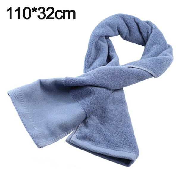 Extremely-Delicate and Extremely Absorbent Sweat Towel - Eco-Pleasant 100% Cotton Exercise and Yoga Towel, Measuring 110x32cm