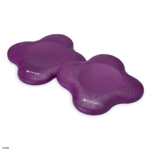 Gaiam Purple Yoga Knee Pads, 1-Inch Thick, Pair