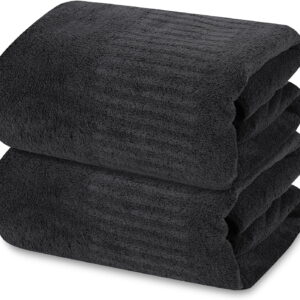 SEISSO Darkish Grey Tub Towel Set